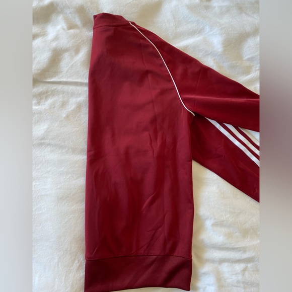 Adidas track jacket maroon youth large - Picture 5 of 6